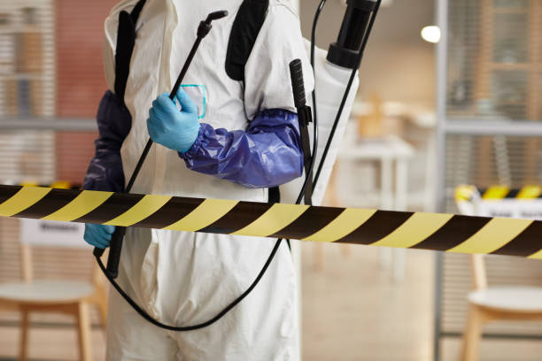 Professional Biohazard technician working in Burson, CA